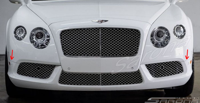 Custom Bentley GTC  Convertible Front Bumper (2012 - 2015) - $1190.00 (Part #BT-066-FB)